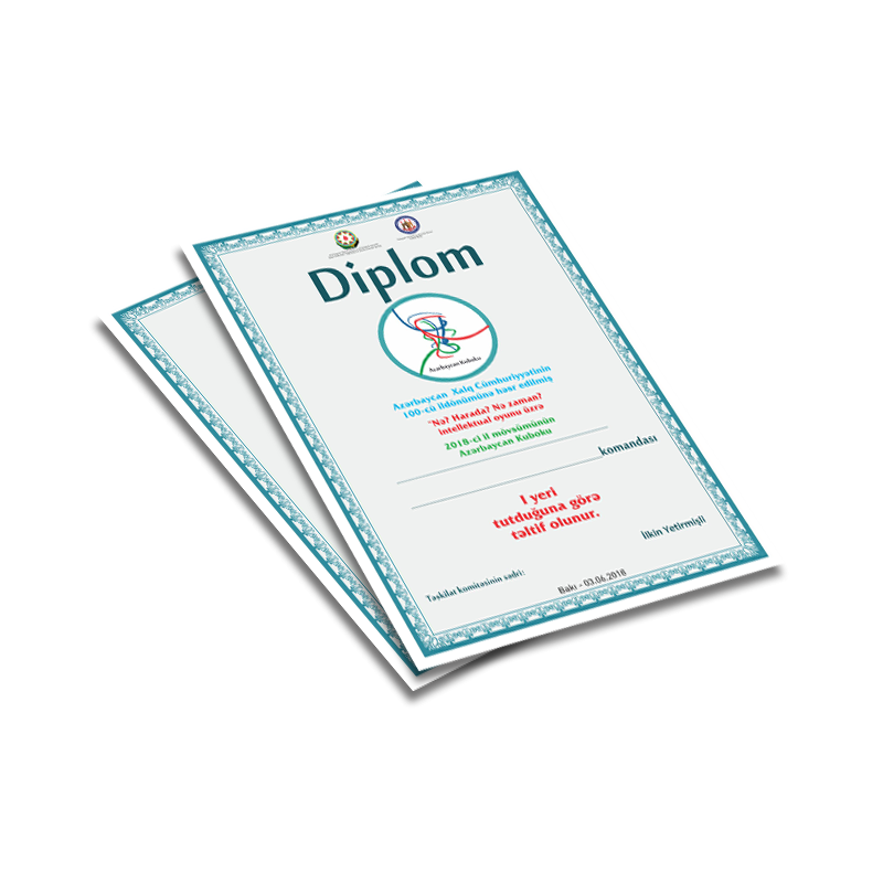 A4 sadə diplomsertifikat